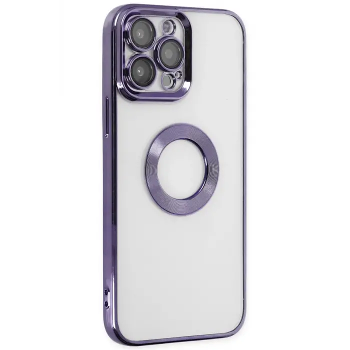 Lopard İphone 13 Pro Max Kılıf Slot Silikon - Mor