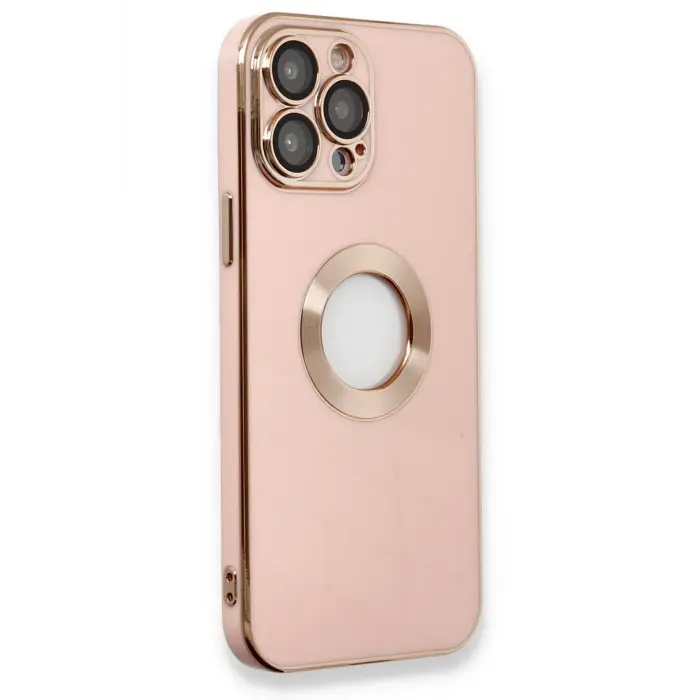 Lopard İphone 13 Pro Max Kılıf Store Silikon - Pembe