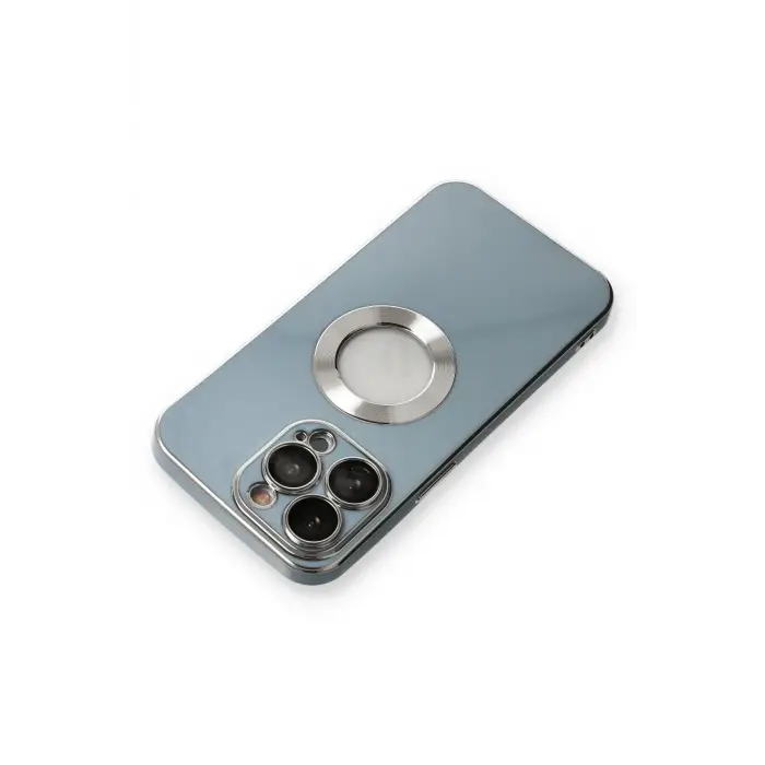 Lopard İphone 13 Pro Max Kılıf Store Silikon - Sierra Blue