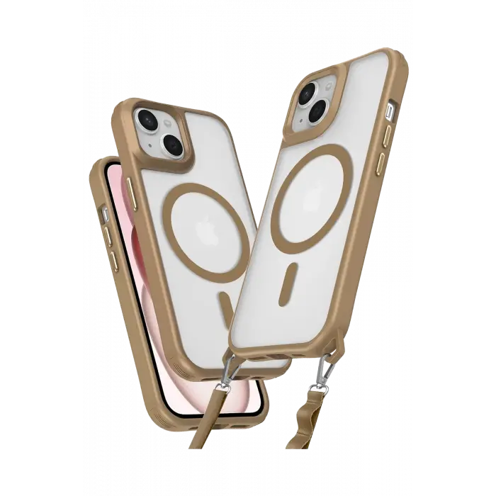 Lopard İphone 14 Kılıf Enka Magsafe Silikon Kılıf - Desert