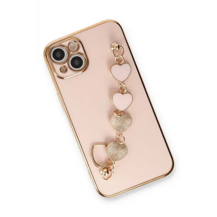 Lopard İphone 14 Kılıf Esila Silikon - Pudra