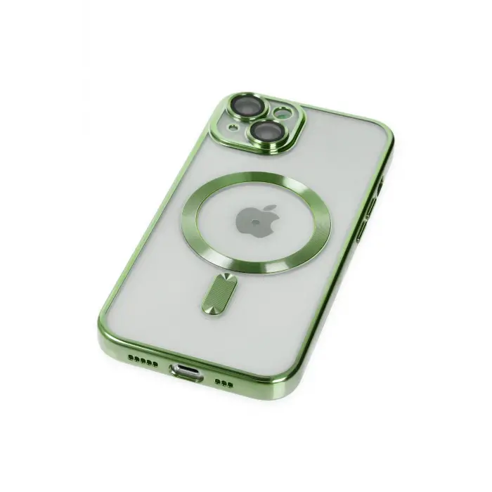 Lopard İphone 14 Kılıf Kross Magneticsafe Kapak - Koyu Yeşil