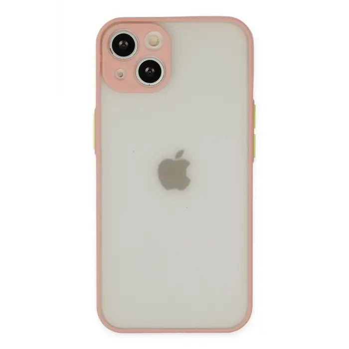 Lopard İphone 14 Kılıf Montreal Silikon Kapak - Pembe