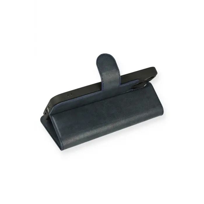 Lopard İphone 14 Kılıf Trend S Plus Kapaklı Kılıf - Lacivert