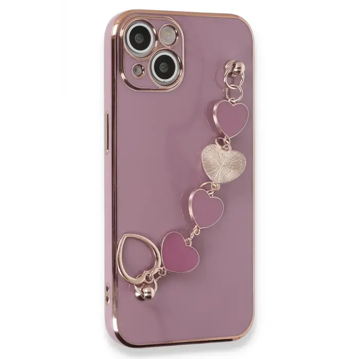 Lopard İphone 14 Plus Kılıf Esila Silikon - Mor