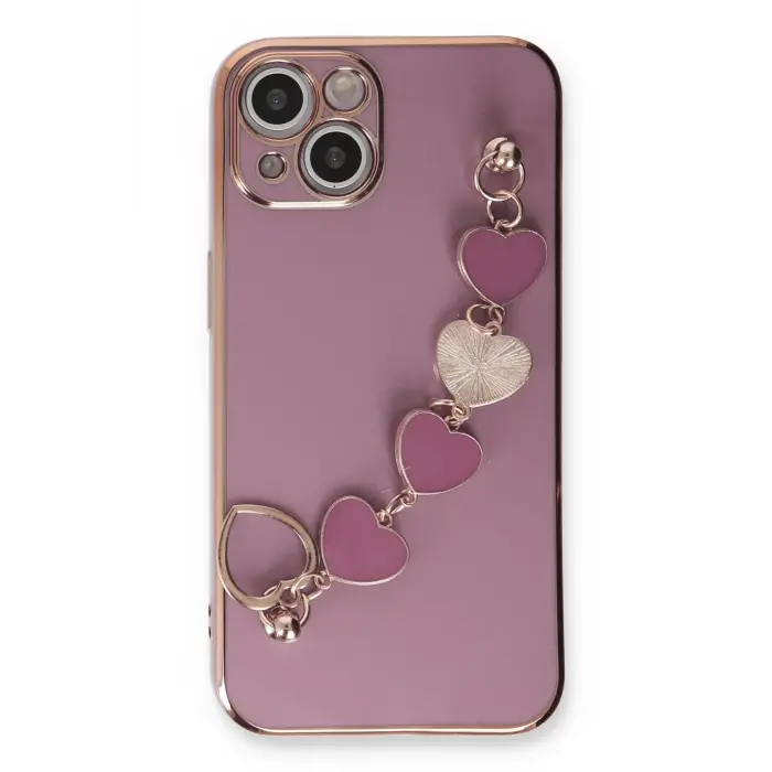 Lopard İphone 14 Plus Kılıf Esila Silikon - Mor