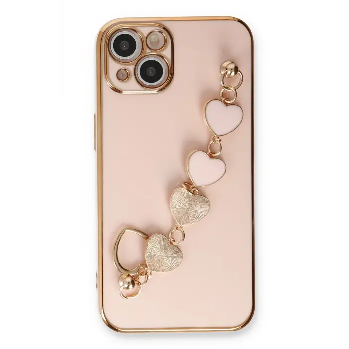 Lopard İphone 14 Plus Kılıf Esila Silikon - Pudra