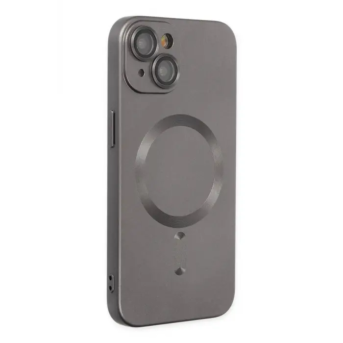 Lopard İphone 14 Plus Kılıf Moshi Lens Magneticsafe Silikon - Füme