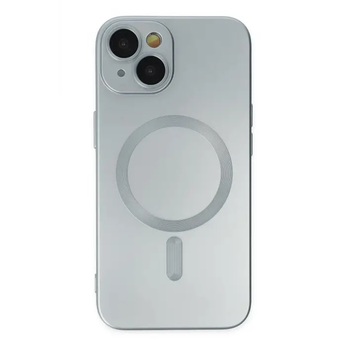 Lopard İphone 14 Plus Kılıf Moshi Lens Magneticsafe Silikon - Sierra Blue