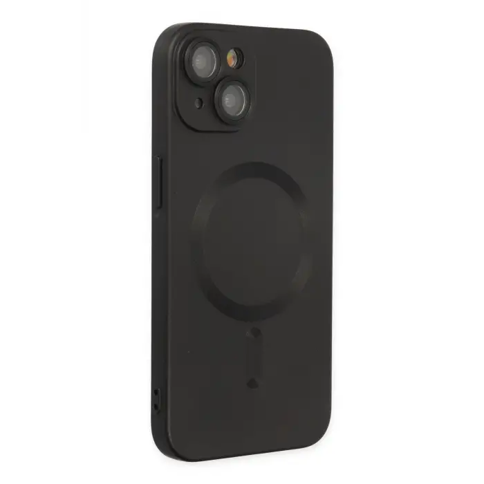 Lopard İphone 14 Plus Kılıf Moshi Lens Magneticsafe Silikon - Siyah
