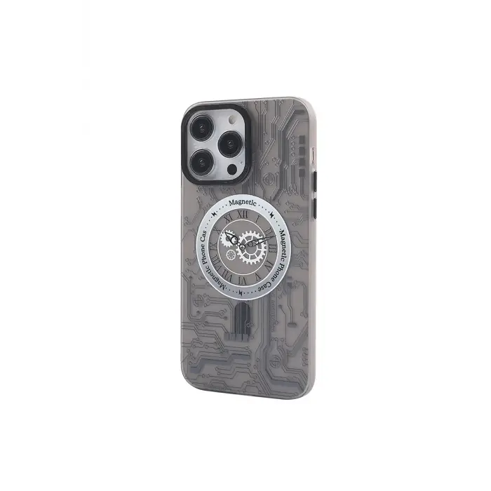 Lopard İphone 14 Pro Kılıf Apollo Magneticsafe Desenli Kapak - Apollo Siyah - 1