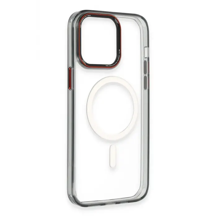 Lopard İphone 14 Pro Kılıf Dinamik Magneticsafe Silikon - Siyah