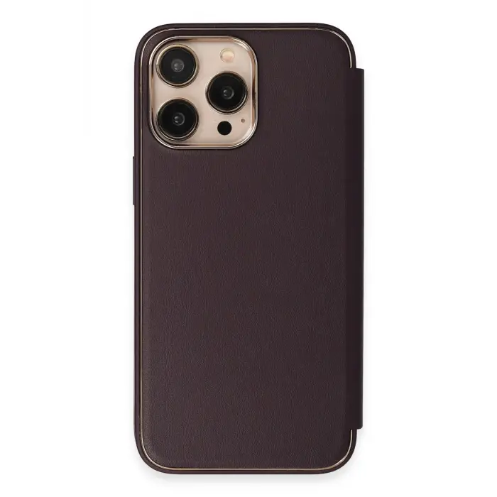 Lopard İphone 14 Pro Kılıf Dolpin Kapaklı - Derin Mor