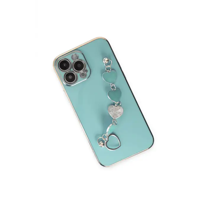 Lopard İphone 14 Pro Kılıf Esila Silikon - Su Yeşili