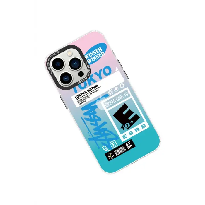 Lopard İphone 14 Pro Kılıf Estoril Desenli Kapak - Estoril - 1