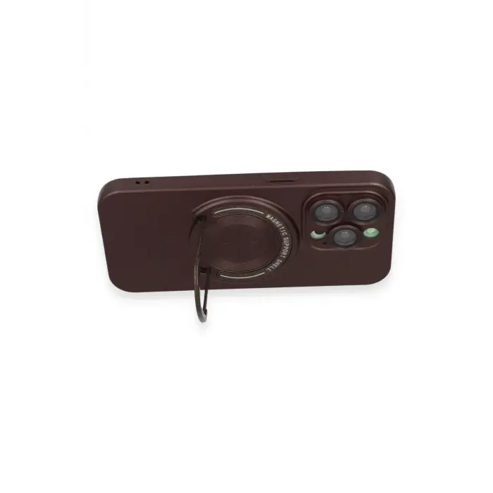 Lopard İphone 14 Pro Kılıf Lukka Magneticsafe Kapak - Kahverengi