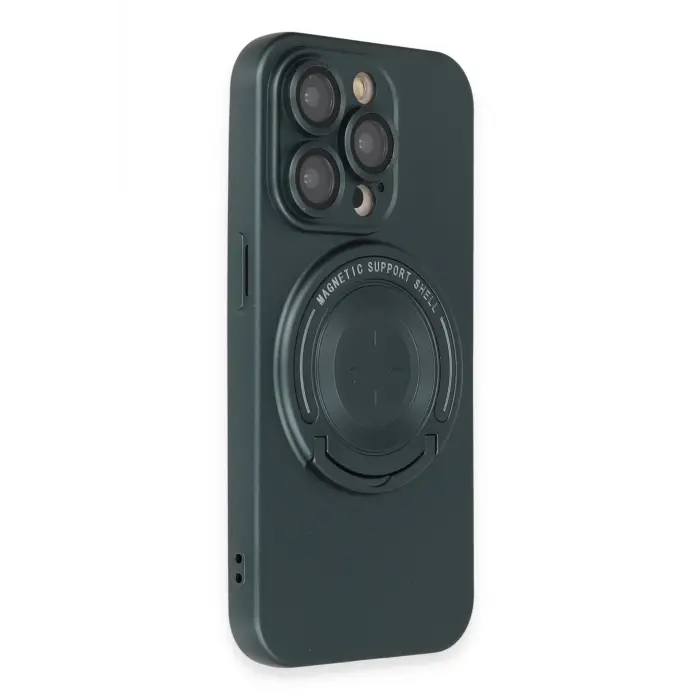 Lopard İphone 14 Pro Kılıf Lukka Magneticsafe Kapak - Koyu Yeşil