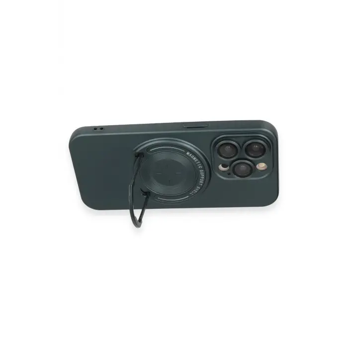 Lopard İphone 14 Pro Kılıf Lukka Magneticsafe Kapak - Koyu Yeşil