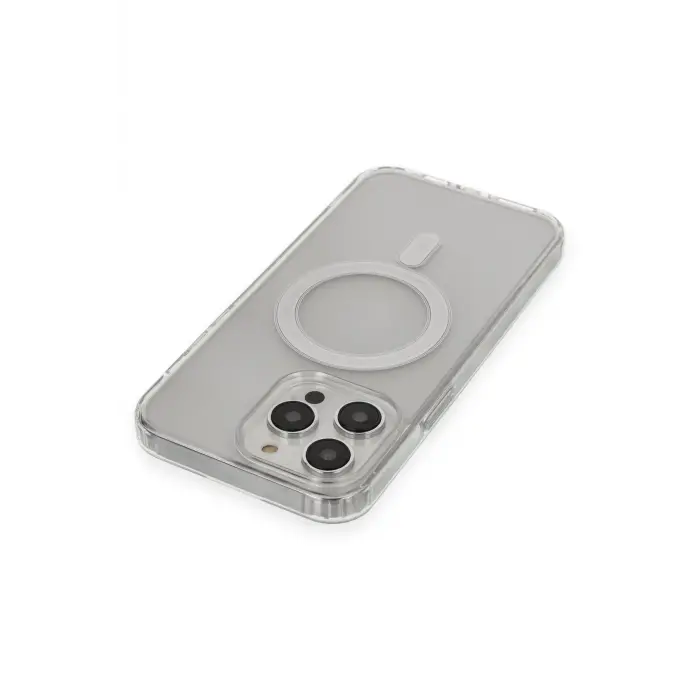 Lopard İphone 14 Pro Kılıf Matte Şeffaf Magneticsafe - Şeffaf