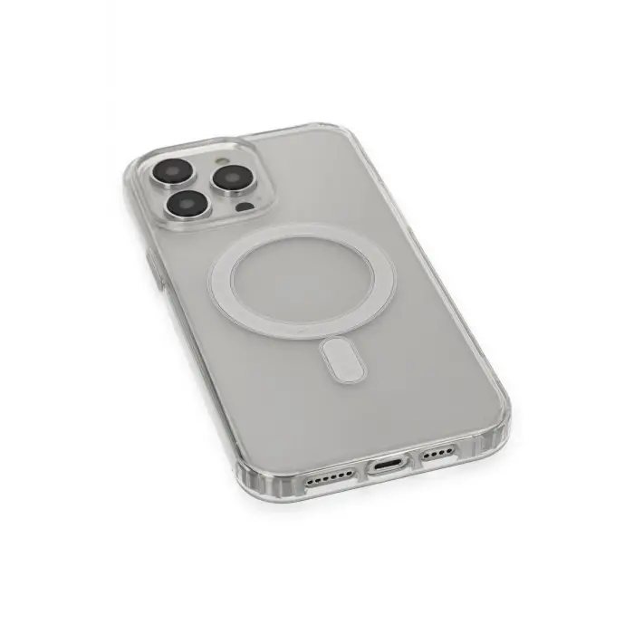 Lopard İphone 14 Pro Kılıf Matte Şeffaf Magneticsafe - Şeffaf