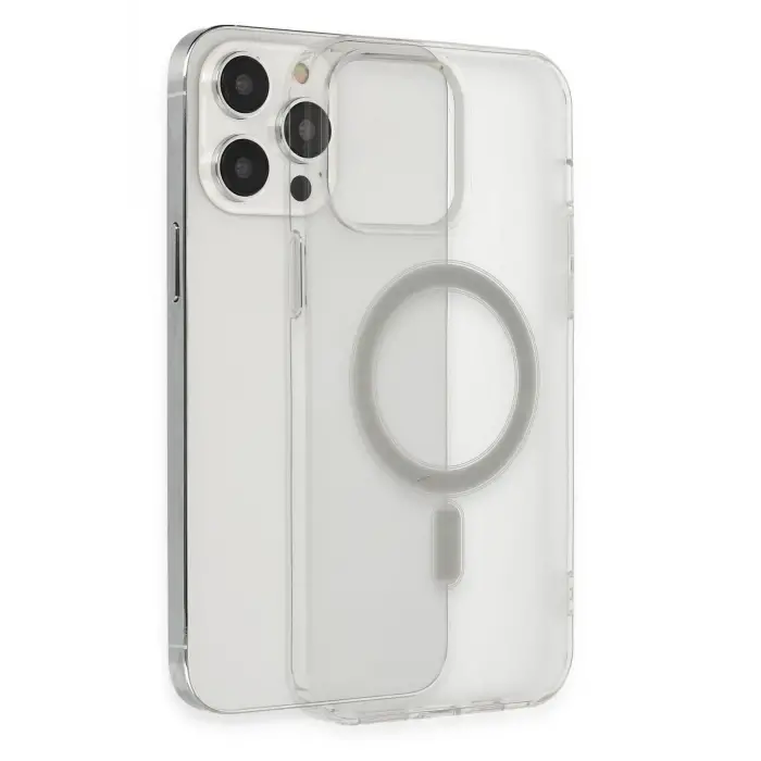 Lopard İphone 14 Pro Kılıf Matte Şeffaf Magneticsafe - Şeffaf