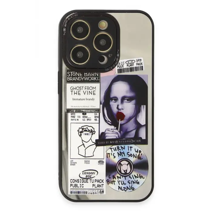 Lopard İphone 14 Pro Kılıf Mirror Desenli Kapak - Mirror - 2