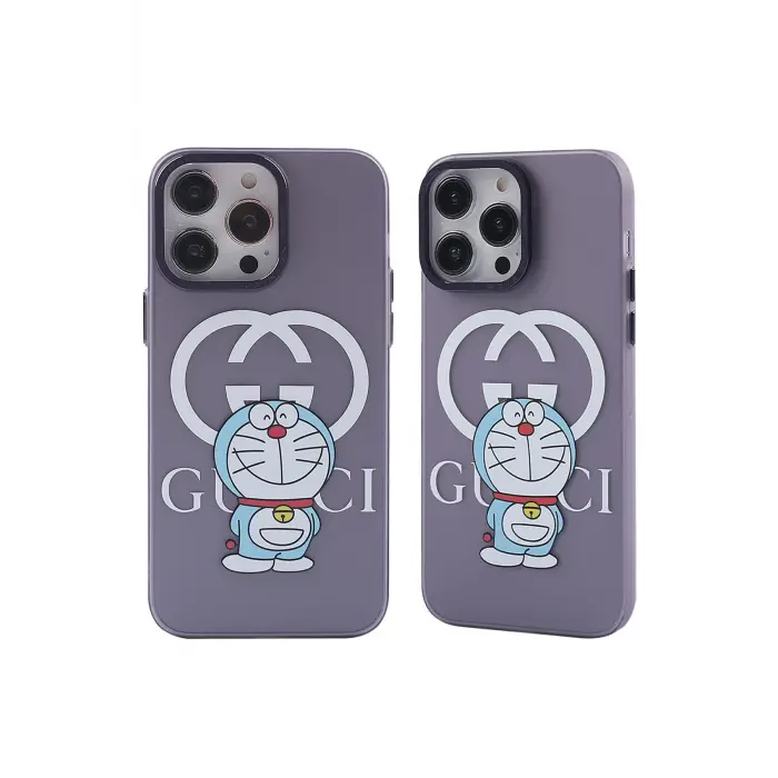 Lopard İphone 14 Pro Kılıf Prada Desenli Kapak - Prada Mor - 3