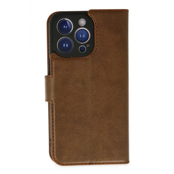 Lopard İphone 14 Pro Kılıf Trend S Plus Kapaklı Kılıf - Taba