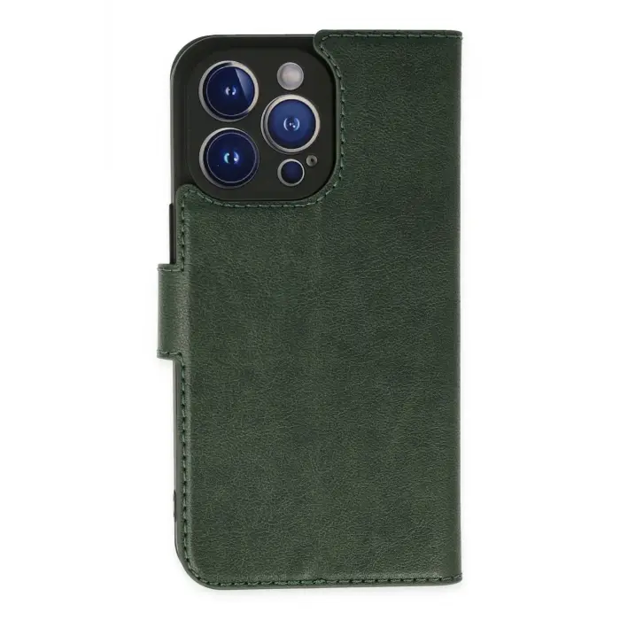 Lopard İphone 14 Pro Kılıf Trend S Plus Kapaklı Kılıf - Yeşil