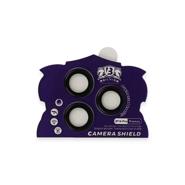 Lopard İphone 14 Pro Max Bilvis Titan Kamera Lens - Derin Mor