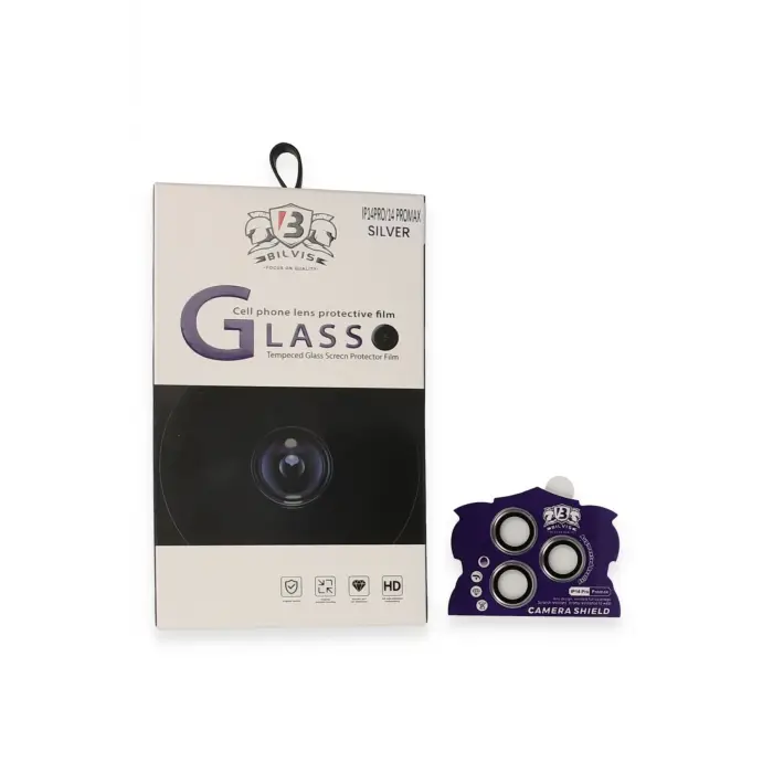 Lopard İphone 14 Pro Max Bilvis Titan Kamera Lens - Gümüş