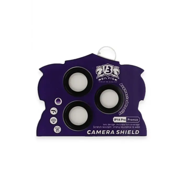 Lopard İphone 14 Pro Max Bilvis Titan Kamera Lens - Siyah