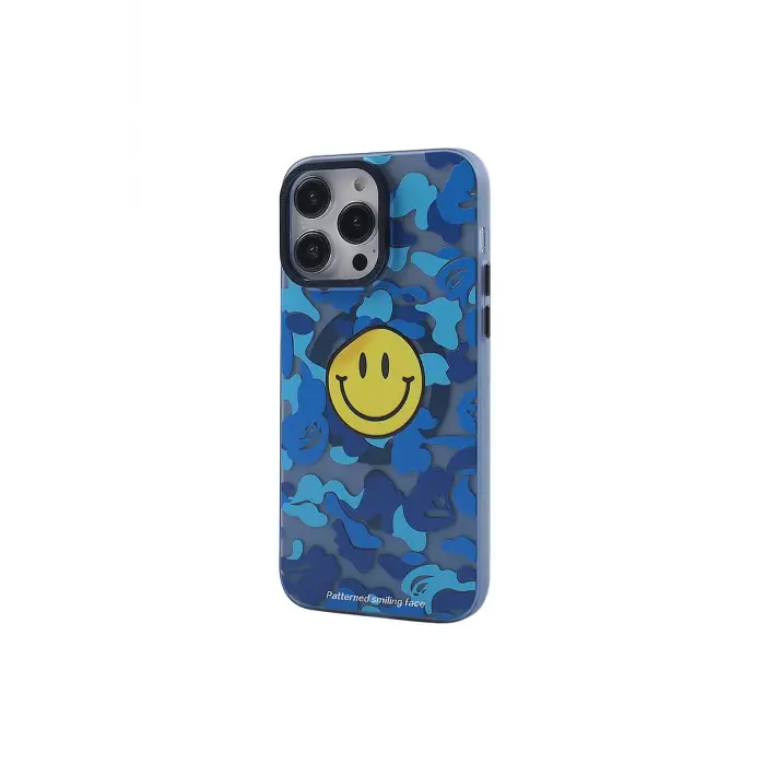 Lopard İphone 14 Pro Max Kılıf Apollo Magneticsafe Desenli Kapak - Apollo Mavi - 1