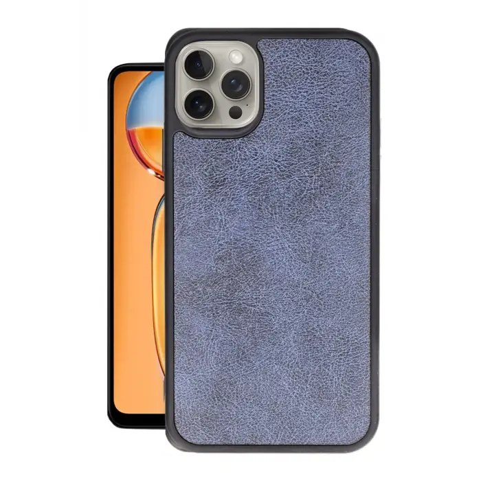 Lopard İphone 14 Pro Max Kılıf Aras Deri Kapak - Lacivert