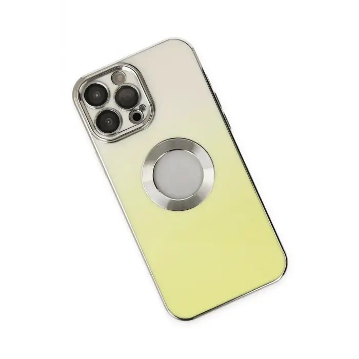 Lopard İphone 14 Pro Max Kılıf Best Silikon - Sarı