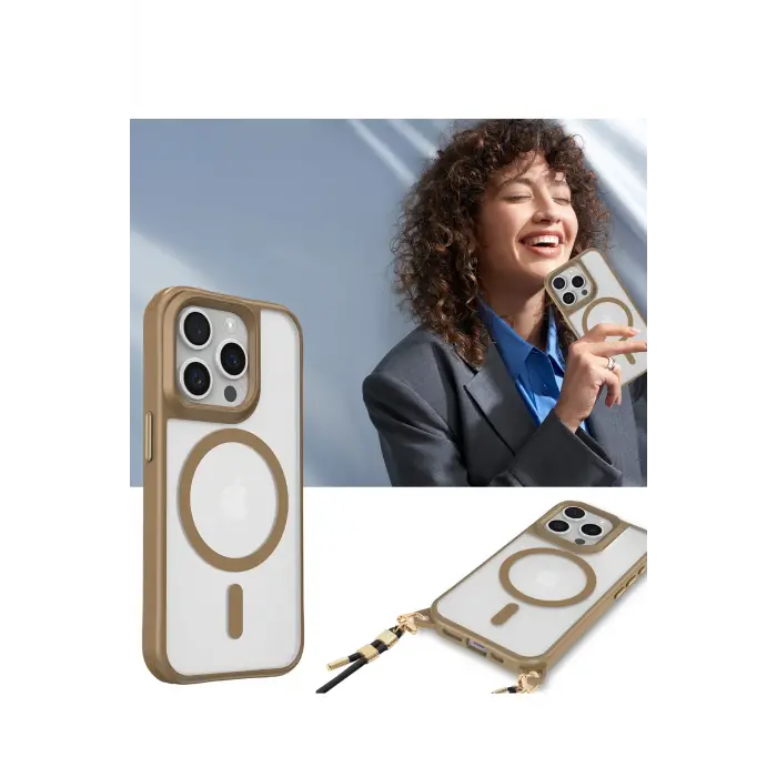 Lopard İphone 14 Pro Max Kılıf Enka Magsafe Silikon Kılıf - Titan Gri