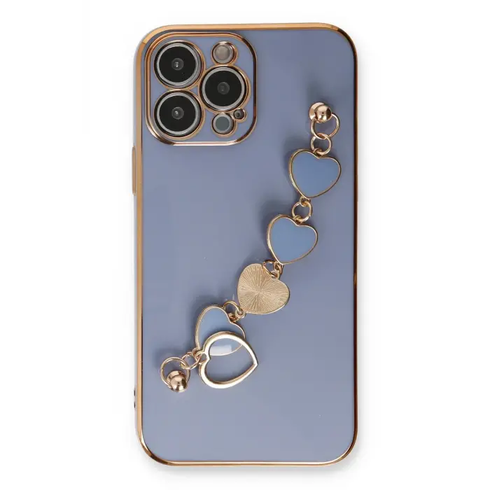 Lopard İphone 14 Pro Max Kılıf Esila Silikon - Gri