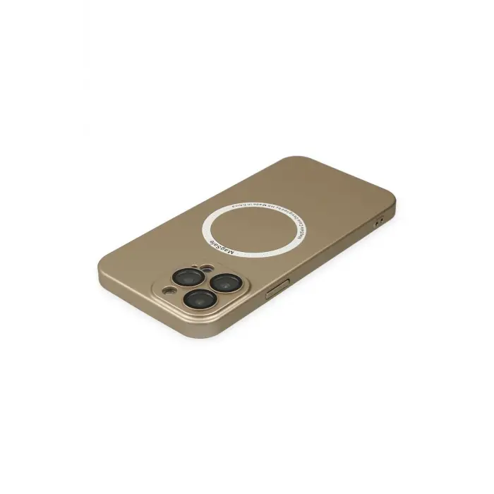Lopard İphone 14 Pro Max Kılıf Jack Magneticsafe Lens Silikon - Gold