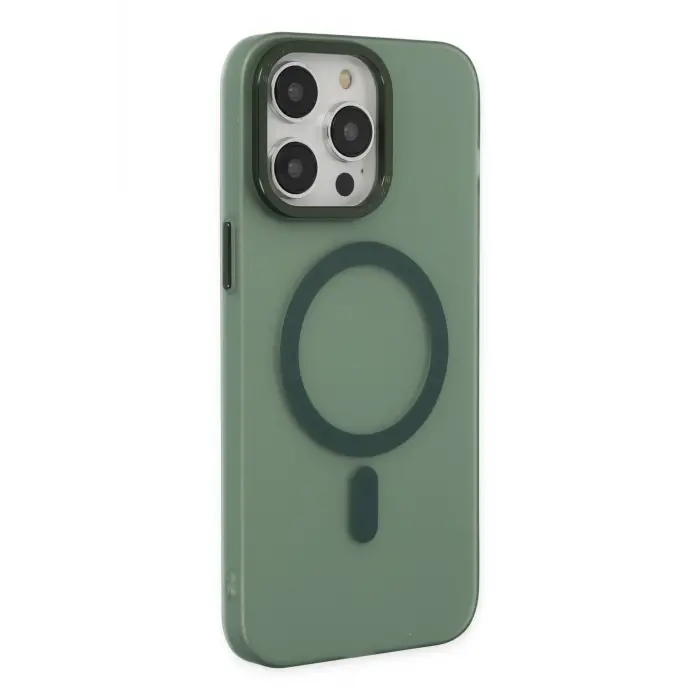 Lopard İphone 14 Pro Max Kılıf Lodos Magneticsafe Mat Kapak - Köknar Yeşili