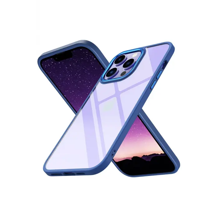 Lopard İphone 14 Pro Max Kılıf Power Silikon - Mavi