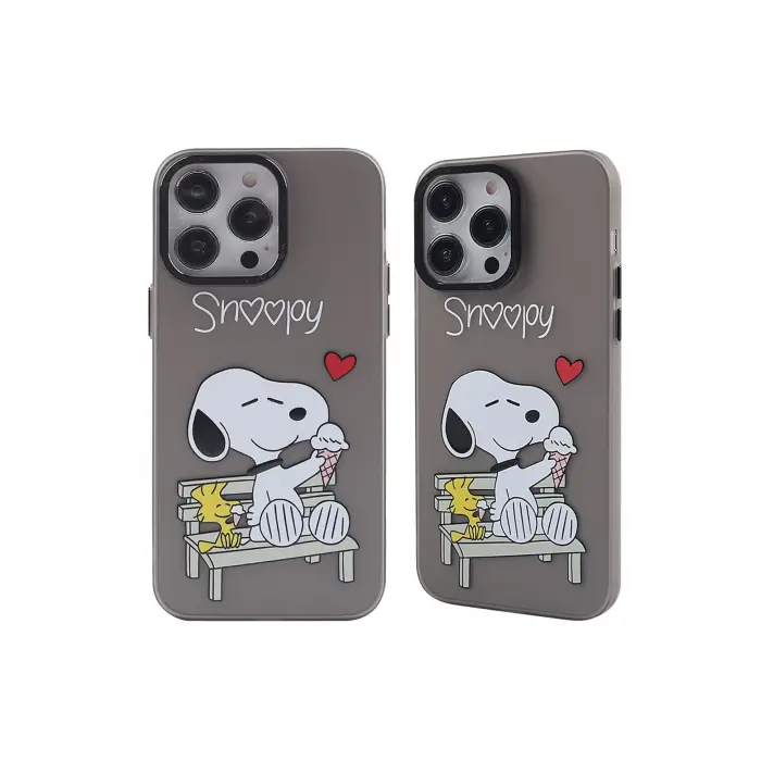 Lopard İphone 14 Pro Max Kılıf Prada Desenli Kapak - Prada Siyah - 2