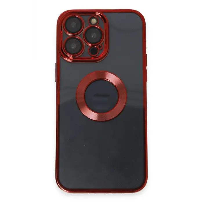 Lopard İphone 14 Pro Max Kılıf Slot Silikon - Kırmızı