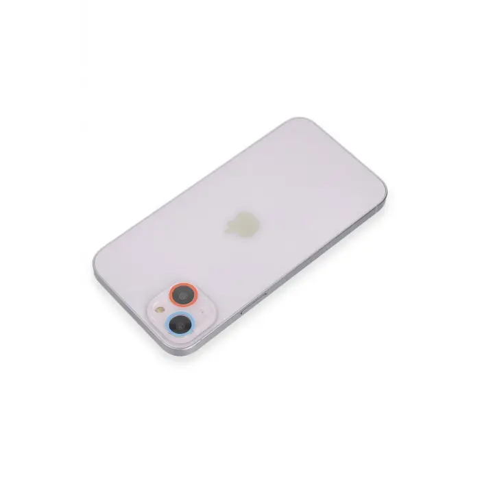 Lopard İphone 14 Renkli Kamera Lens Koruma Cam - Pembe-mavi