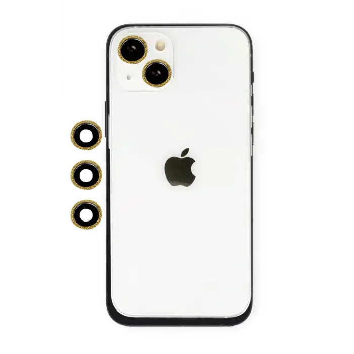 Lopard İphone 14 Shine Kamera Lens - Gold