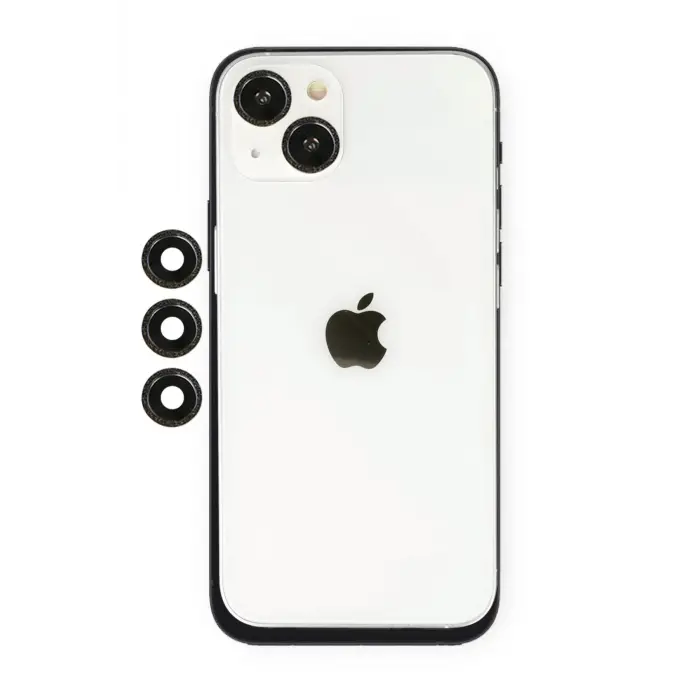 Lopard İphone 14 Shine Kamera Lens - Siyah