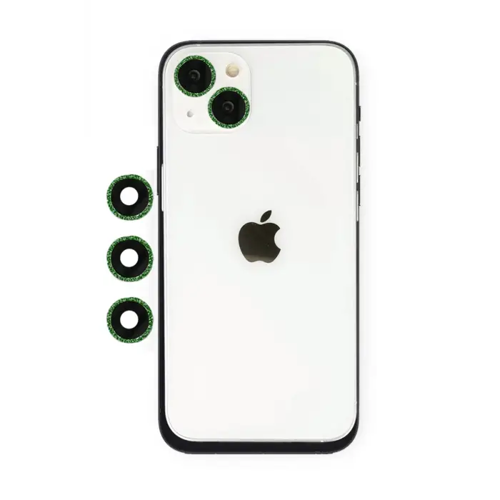 Lopard İphone 14 Shine Kamera Lens - Yeşil