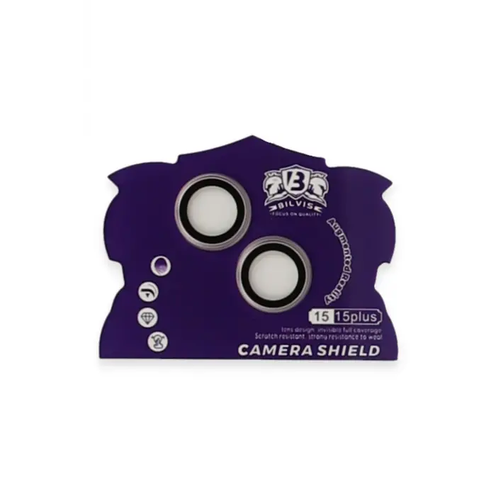 Lopard İphone 15 Bilvis Titan Kamera Lens - Pembe