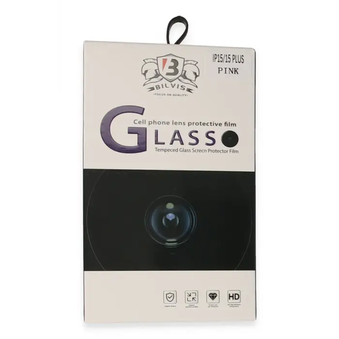 Lopard İphone 15 Bilvis Titan Kamera Lens - Pembe