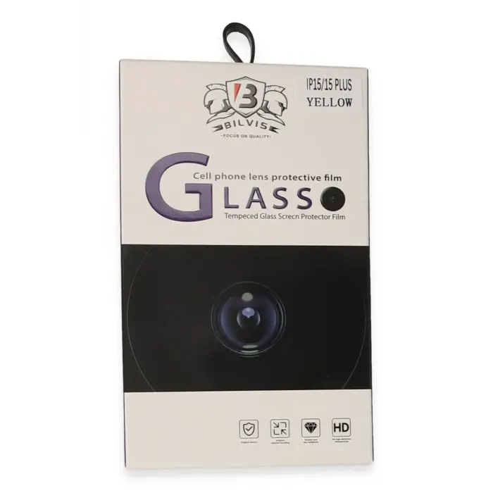 Lopard İphone 15 Bilvis Titan Kamera Lens - Sarı