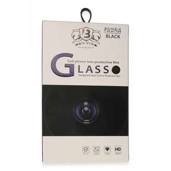 Lopard İphone 15 Bilvis Titan Kamera Lens - Siyah